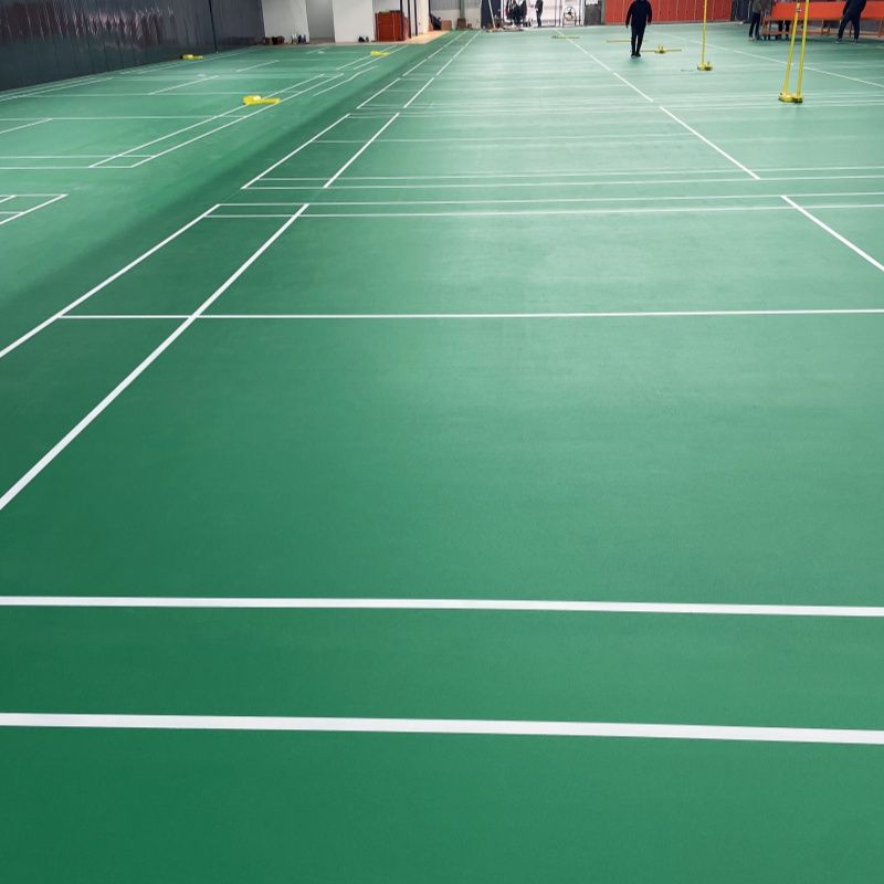 Badminton court flooring