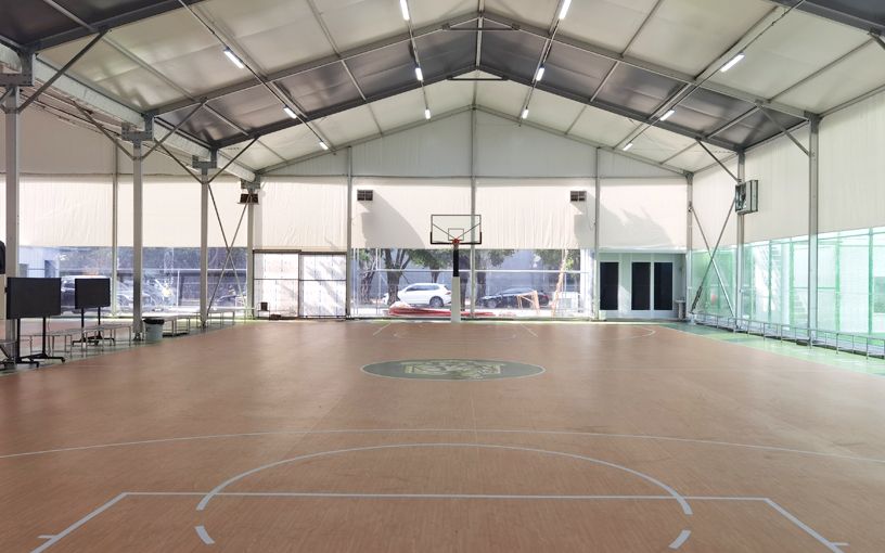 Parque de piso de basquete em PVC de 1.200 m², maio de 2024 para Brunei