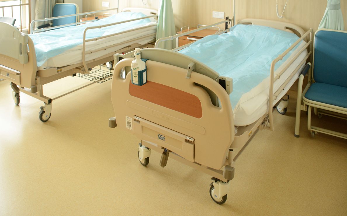 1500 metros quadrados de piso vinílico homogêneo Novembro de 2023 Hospital Vietnamita